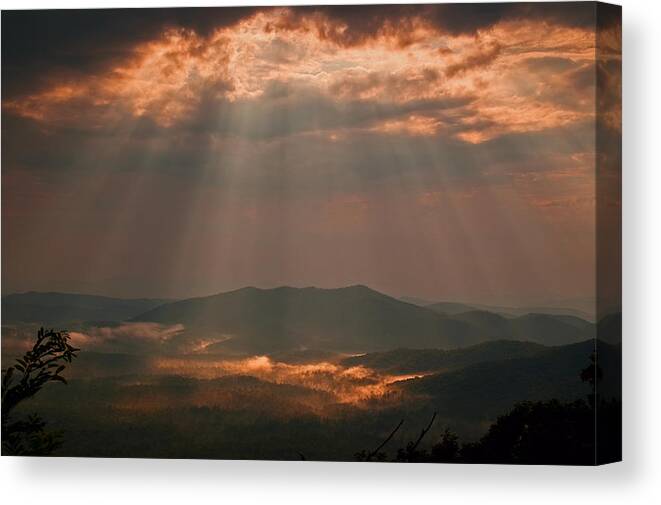 Landscape Canvas Print featuring the photograph I feel your presence. by Itai Minovitz