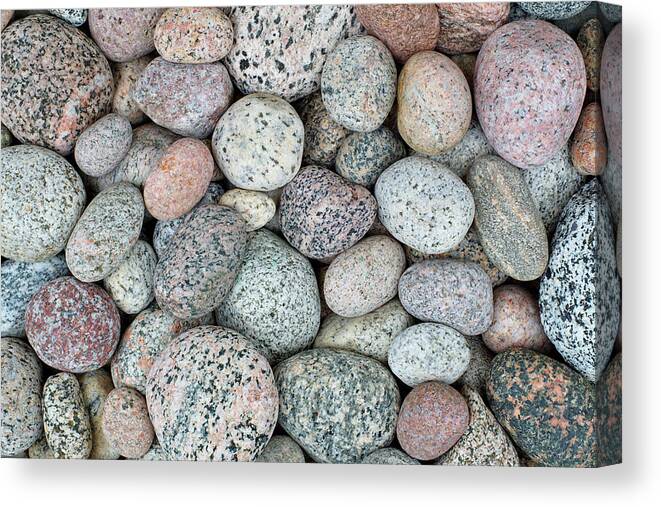 Pink Stones Canvas Print featuring the photograph I Love Stones by Kathi Mirto