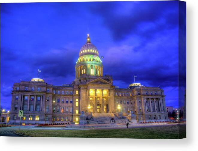 Idaho Canvas Print featuring the photograph Idaho State Capital by Daryl Clark