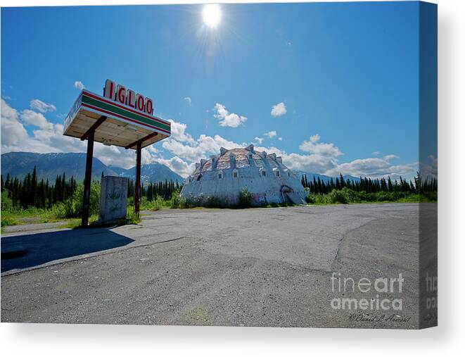 Igloo Building Canvas Print featuring the photograph Igloo by David Arment