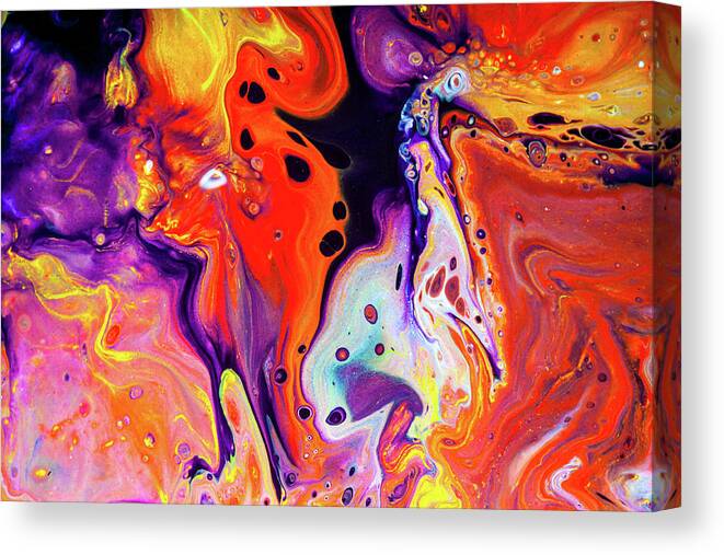 Colorful Canvas Print featuring the painting Imagination - Colorful Abstract Art Painting by Modern Abstract