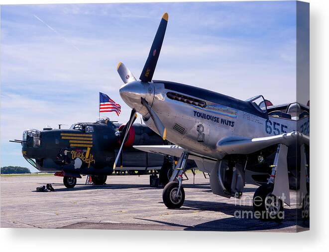 Air Canvas Print featuring the photograph In Honor Of The Greatest Generation by Joe Geraci