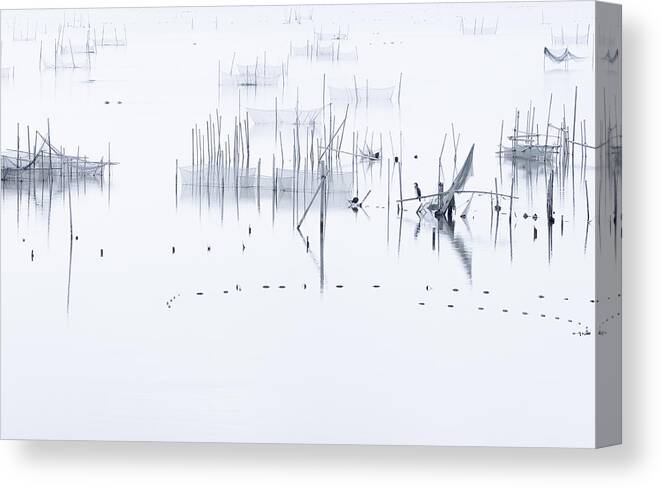 Landscape Canvas Print featuring the photograph In Silence by Tomoyasu Chida