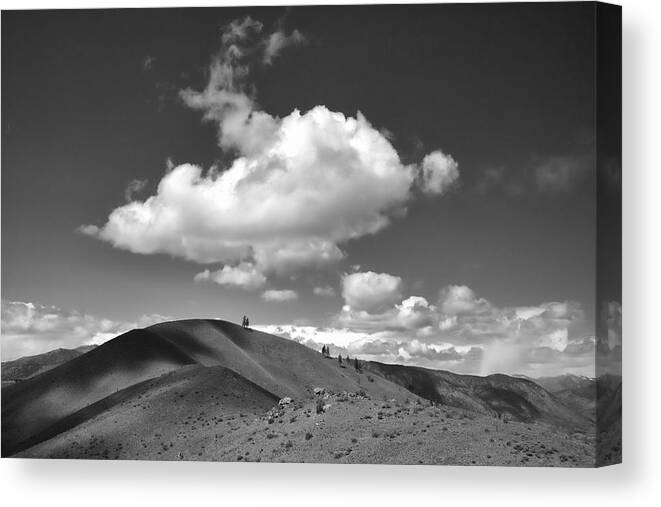 Washington State Canvas Print featuring the photograph In the Highlands Monotone by Allan Van Gasbeck