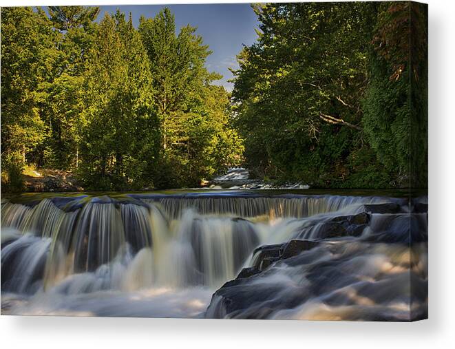  Canvas Print featuring the photograph In the middle of the Middle Branch by Dan Hefle