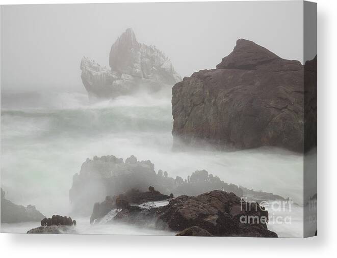 Sea Canvas Print featuring the photograph In The Midst Of A Tempest by Mark Alder