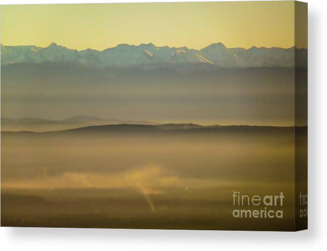 Adornment Canvas Print featuring the photograph In The Mist 5 by Jean Bernard Roussilhe