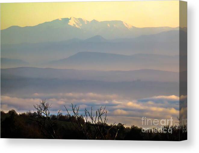 Adornment Canvas Print featuring the photograph In The Mist 6 by Jean Bernard Roussilhe
