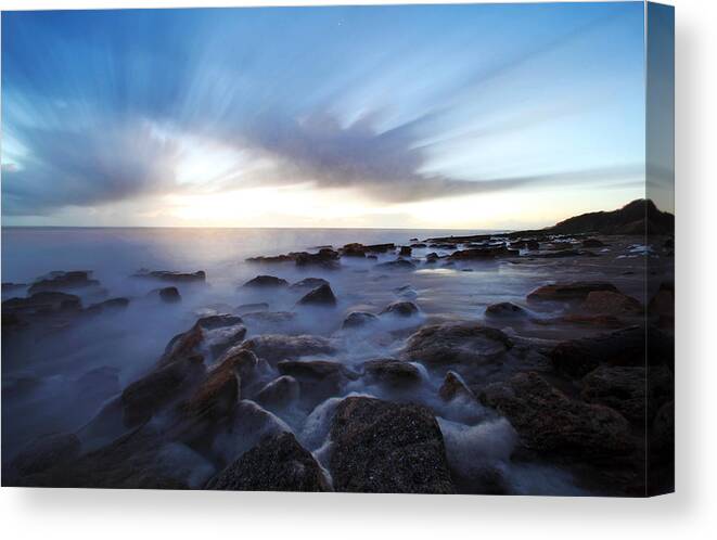 Silhouette Canvas Print featuring the photograph In the Morning Light by Robert Och