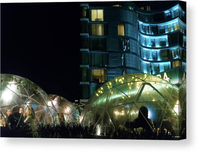 London Canvas Print featuring the photograph Incubation of the Pod People by Alex Lapidus