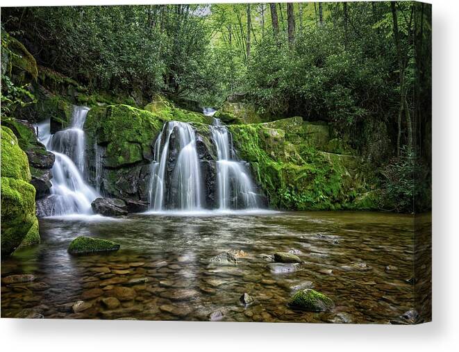 Indian Flats Canvas Print featuring the photograph Indian Flats Falls by Daryl Clark