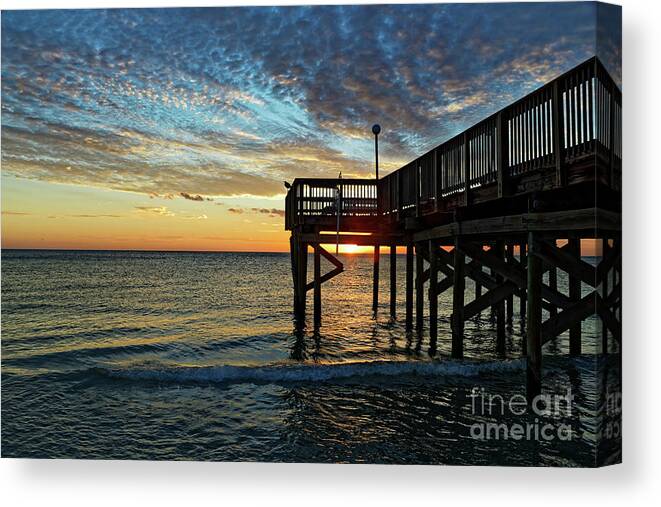 Sunset Canvas Print featuring the photograph Indian Rocks Sunset by Paul Mashburn