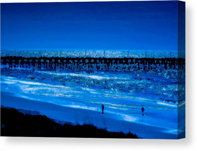 Sea Canvas Print featuring the photograph Infinite Blue by John Pagliuca