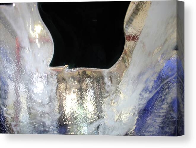 Abstract Canvas Print featuring the digital art Inside the Carwash by Kathleen Illes