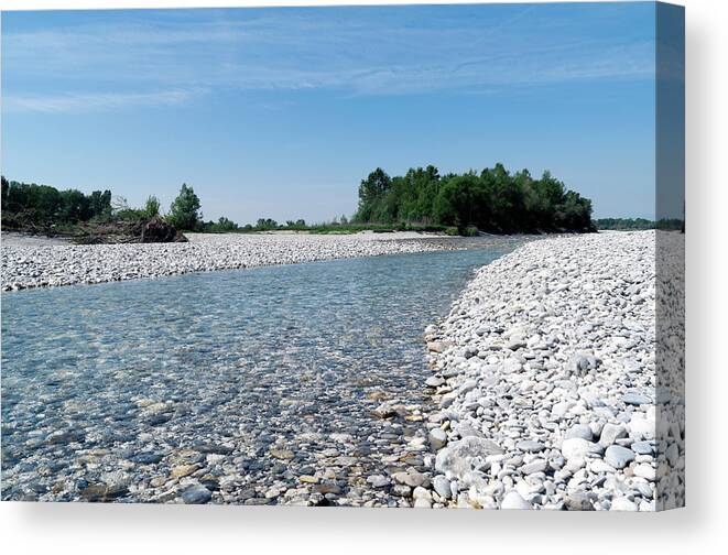 Nature Canvas Print featuring the photograph Into the blue by Helga Novelli