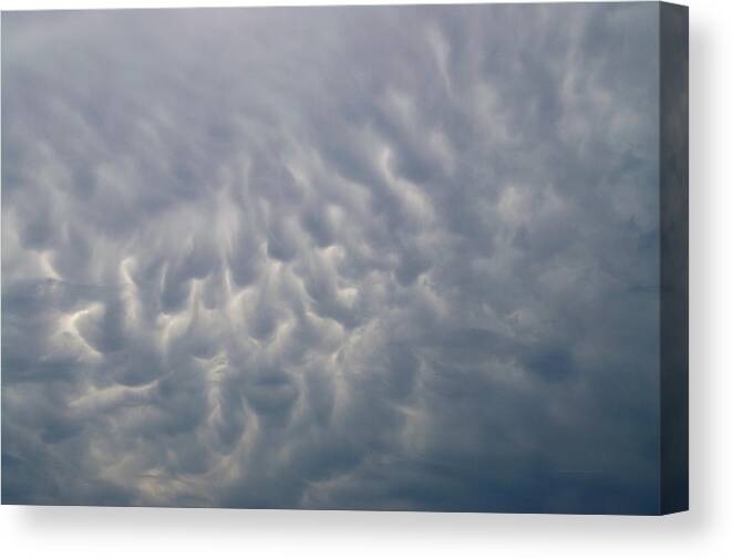 Iowa Canvas Print featuring the mixed media Iowa August Clouds 01 by Thomas Woolworth