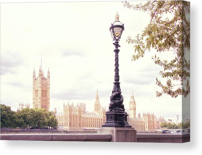 London Canvas Print featuring the photograph It's Twenty Past Two by Iryna Goodall