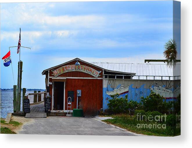 Ivan's Canvas Print featuring the photograph Ivan's American Fish Company by Amy Lucid