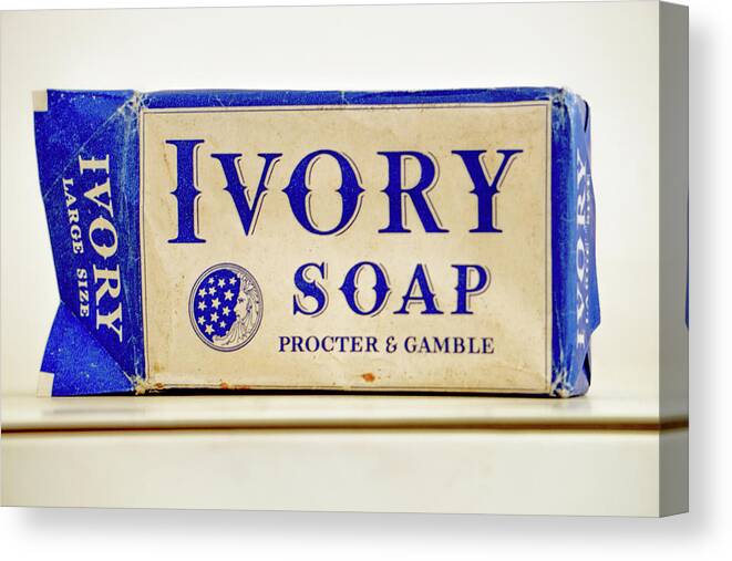 Ivory Canvas Print featuring the photograph Ivory Soap by Dennis Dugan