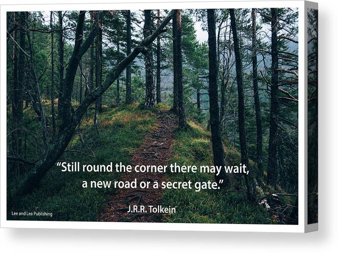 Quote Canvas Print featuring the photograph J.R.R. Tolkein - 1 by Mark Slauter