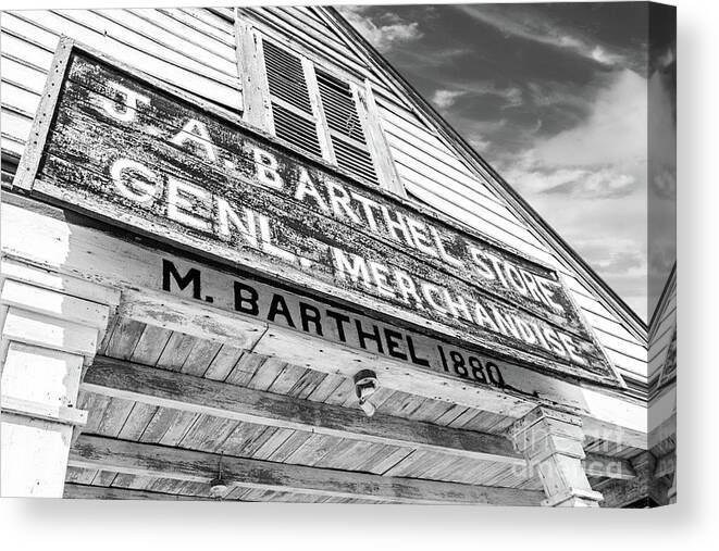 Store Canvas Print featuring the photograph J.A. Barthel Store by Scott Pellegrin