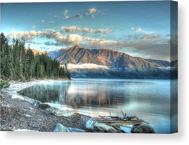 Photograph Canvas Print featuring the photograph Jackson Lake by Richard Gehlbach