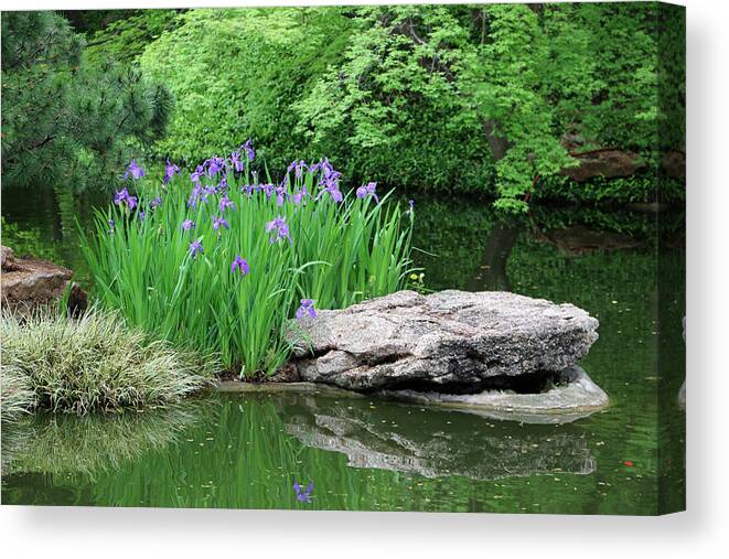Japanese Gardens Canvas Print featuring the photograph Japanese Gardens - Spring 02 by Pamela Critchlow