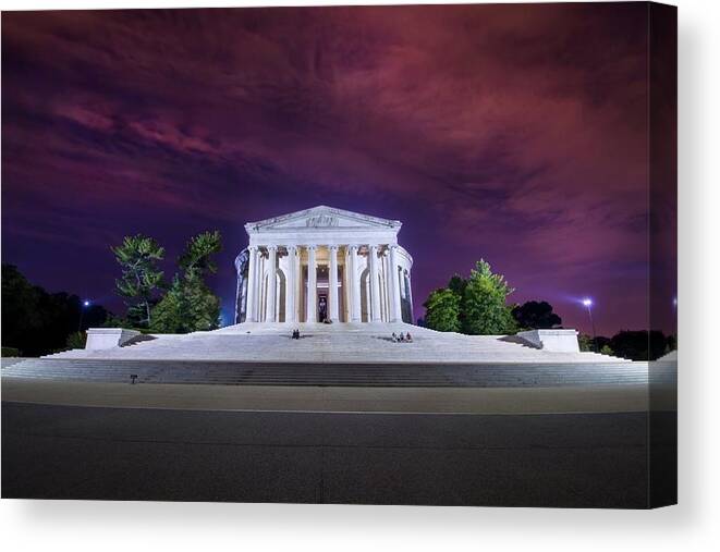 Thomas Canvas Print featuring the photograph Jefferson Memorial by American Landscapes