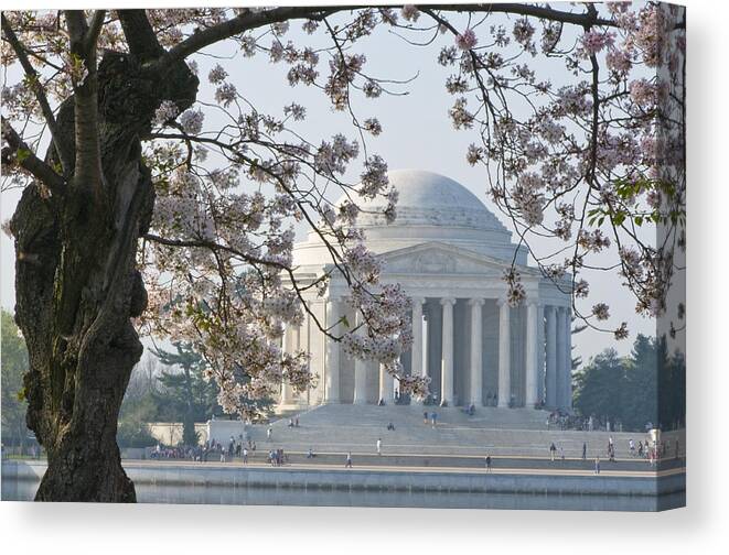 Architecture Canvas Print featuring the photograph Jefferson morning by Brian Green