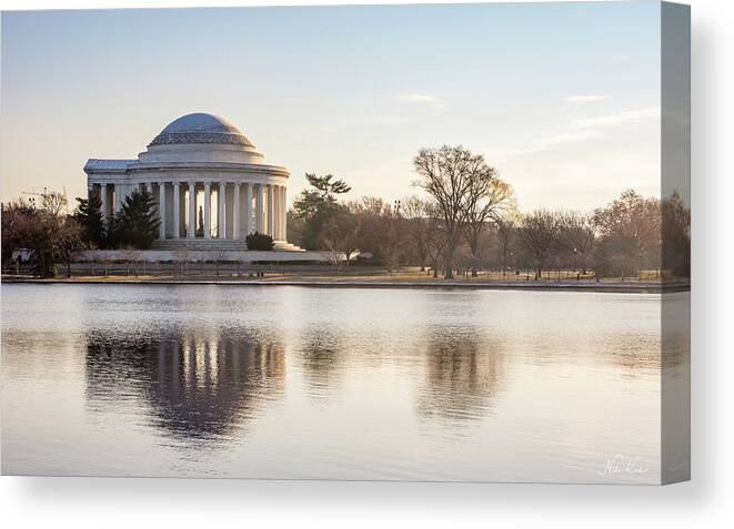 Usa Canvas Print featuring the photograph Jefferson morning by Framing Places