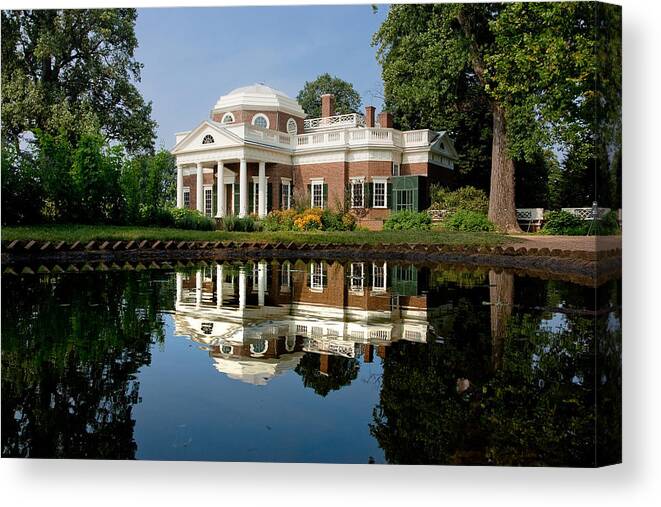 Jefferson Canvas Print featuring the photograph Jefferson Reflects by Mark Currier
