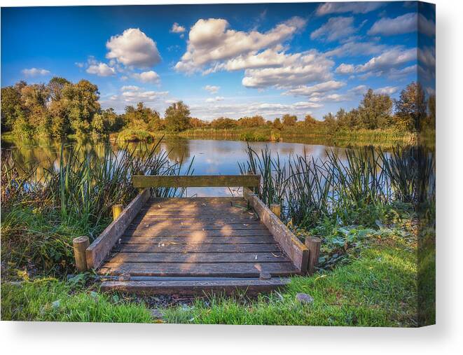 Pond Canvas Print featuring the photograph Jetty by James Billings