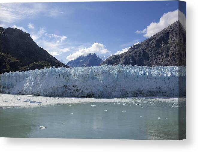Glacier Canvas Print featuring the photograph John Hopkins Glacier 14 by Richard J Cassato