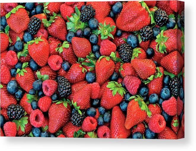 Jigsaw Puzzle Canvas Print featuring the photograph Juicy by Carole Gordon