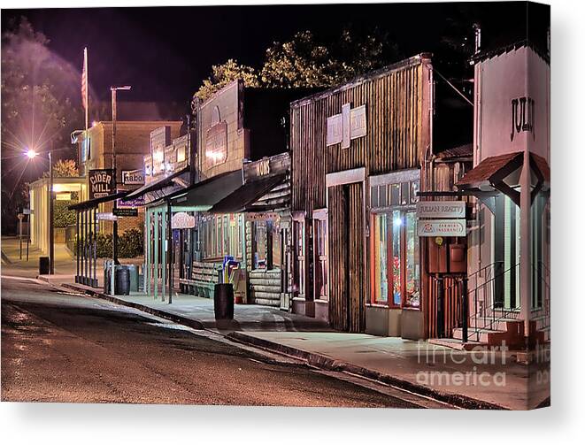 Julian Canvas Print featuring the photograph Julian at Night by Alex Morales