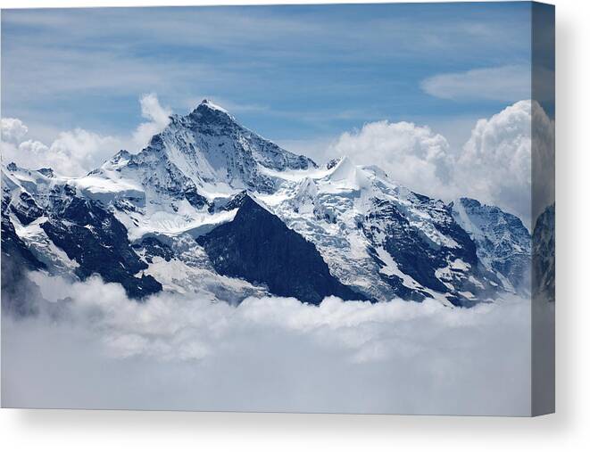 Jungfrau Canvas Print featuring the photograph Jungfrau by Aivar Mikko