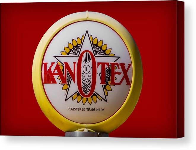 Vintage Canvas Print featuring the photograph Kan-O-Tex by Patricia Montgomery