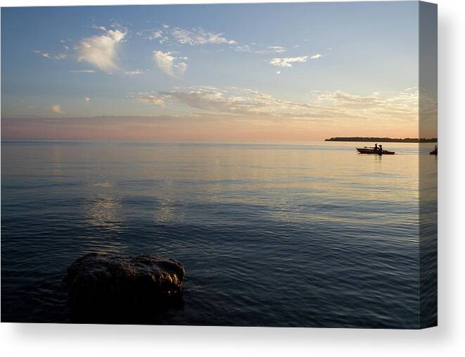 Kayakers Rock Canvas Print featuring the photograph Kayakers Rock by Dylan Punke