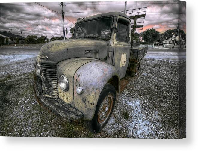 Commer Canvas Print featuring the photograph Keep on Truckin' by Wayne Sherriff