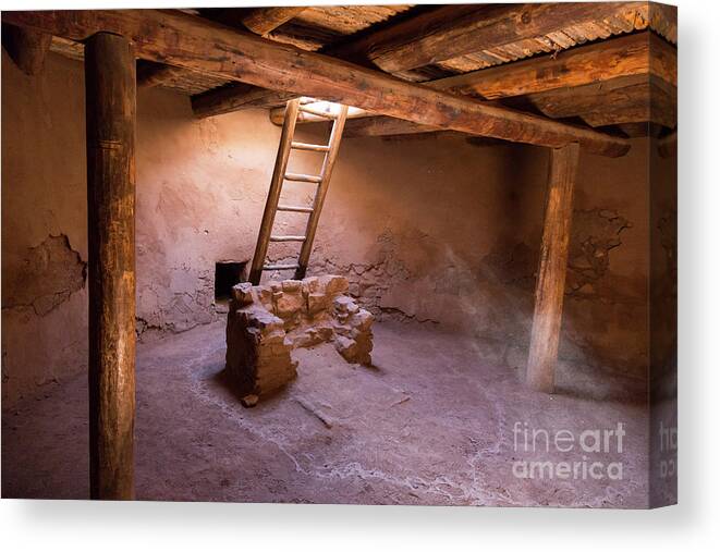 Pecos National Historical Park Canvas Print featuring the photograph Kiva by Jim West