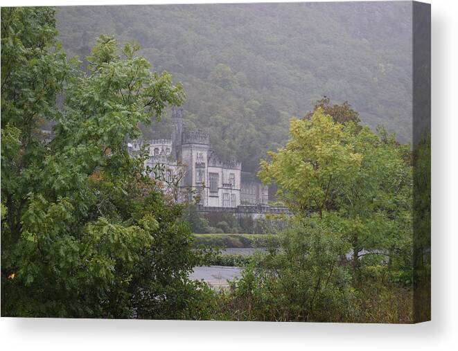Ireland Canvas Print featuring the photograph Kylemore Abbey by Curtis Krusie