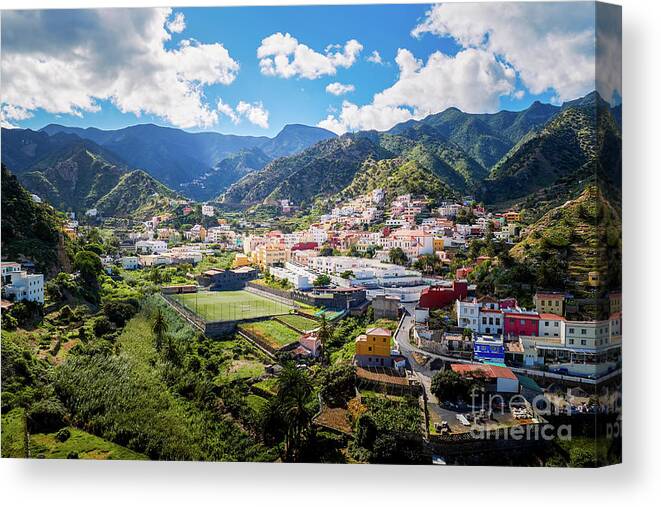 Canary Island Canvas Print featuring the photograph La Gomera by Juergen Klust