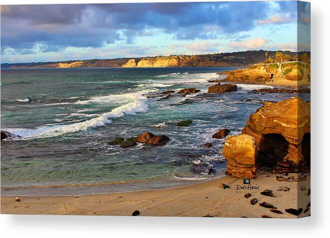 La Jolla Canvas Print featuring the photograph La Jolla at Dusk by Russ Harris