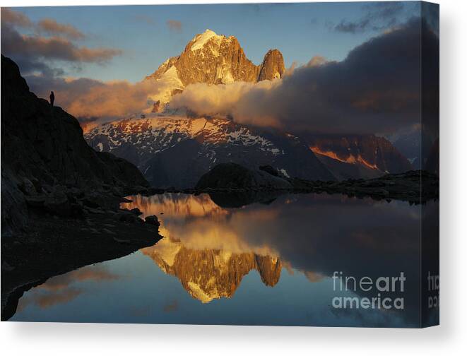 Mountain Canvas Print featuring the photograph Lac Blanc by Colin Woods