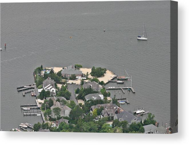 House Canvas Print featuring the photograph Lagoon Mantoloking New Jersey by Duncan Pearson
