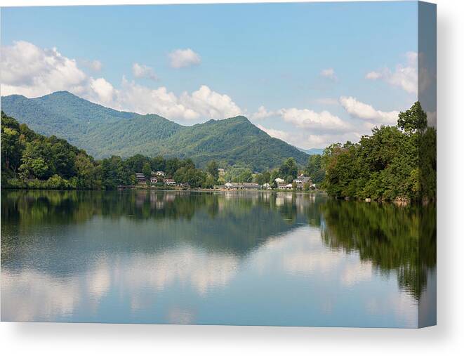 Reflections Canvas Print featuring the photograph Lake Junaluska #1 - September 9 2016 by D K Wall
