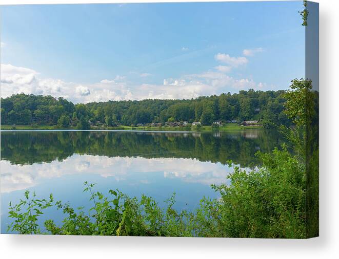 Reflections Canvas Print featuring the photograph Lake Junaluska #3 September 9 2016 by D K Wall