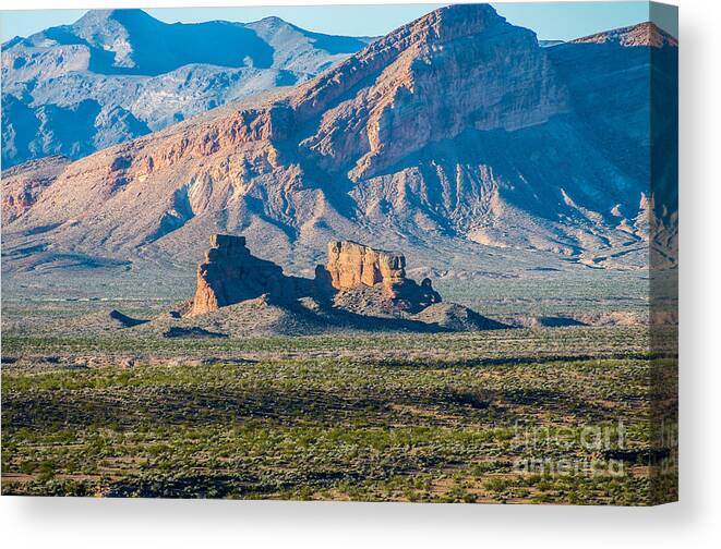 Mountains Canvas Print featuring the photograph Lake Mead National Park by Stephen Whalen