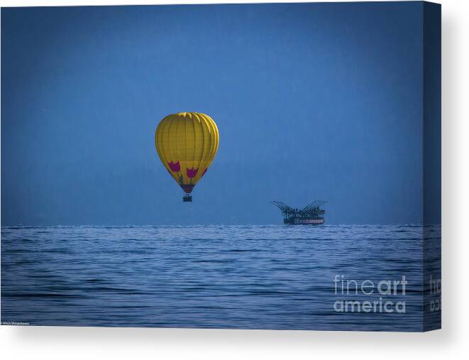 Lake Tahoe Balloon Canvas Print featuring the photograph Lake Tahoe Balloon by Mitch Shindelbower