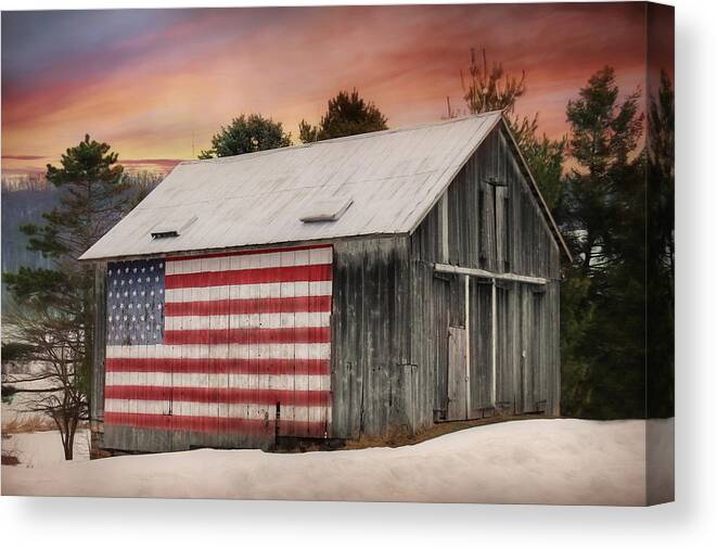 Barn Canvas Print featuring the photograph Land That I Love by Lori Deiter